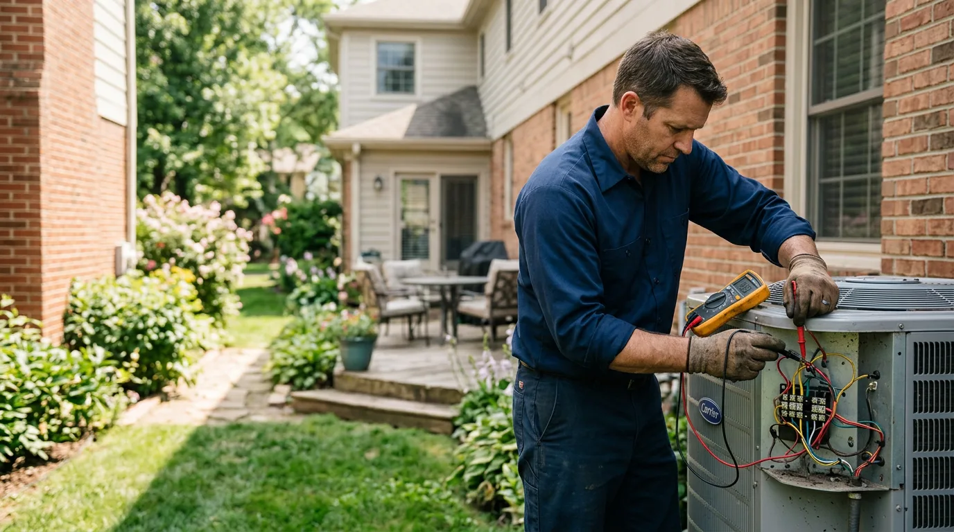 HVAC technician working near Boston, VA